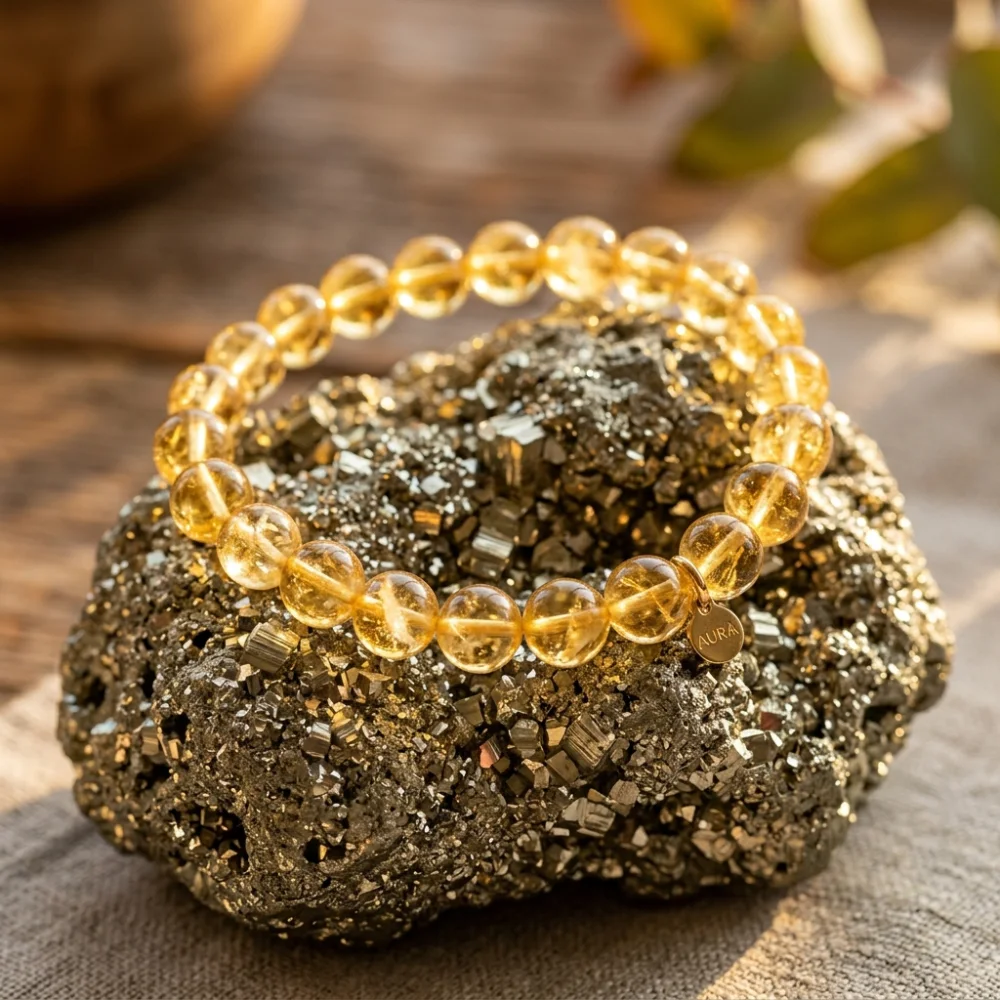 Citrine abundance bracelet luxury showcase